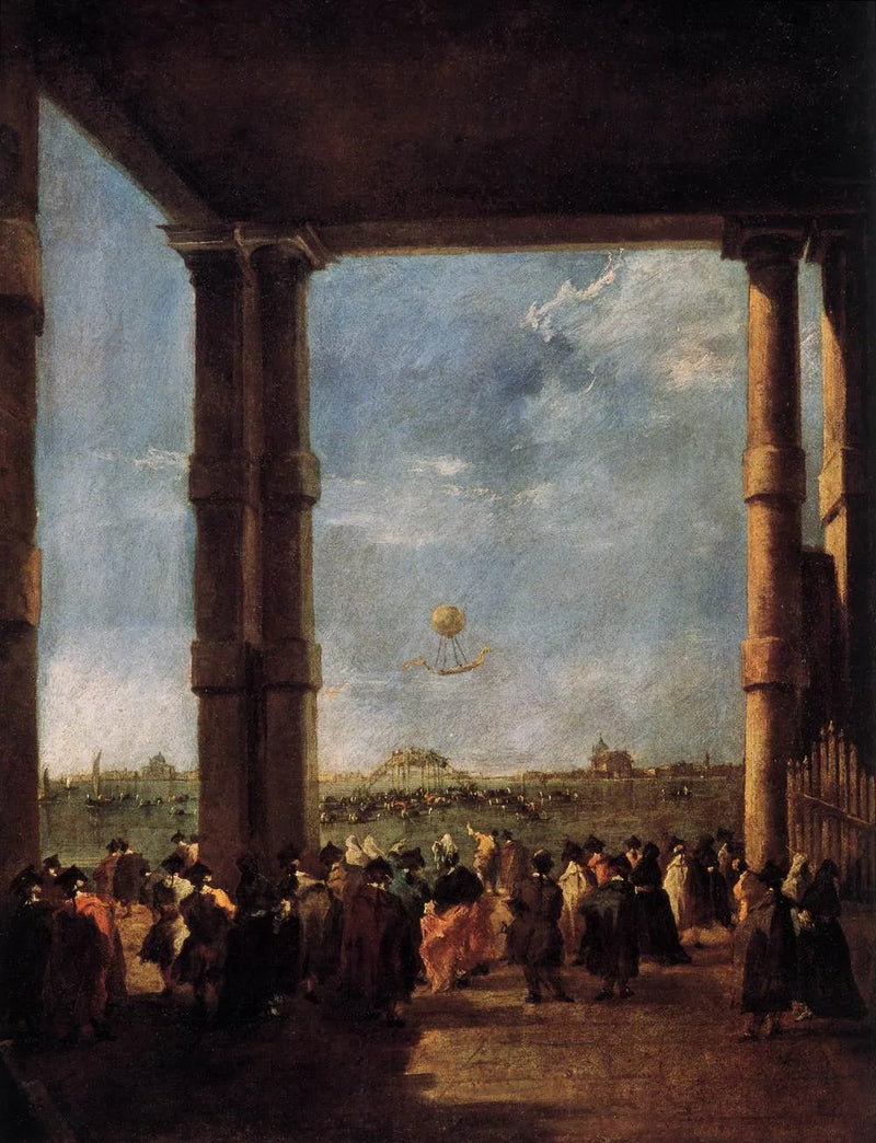 Globo aerostático en Venecia - Francesco Guardi