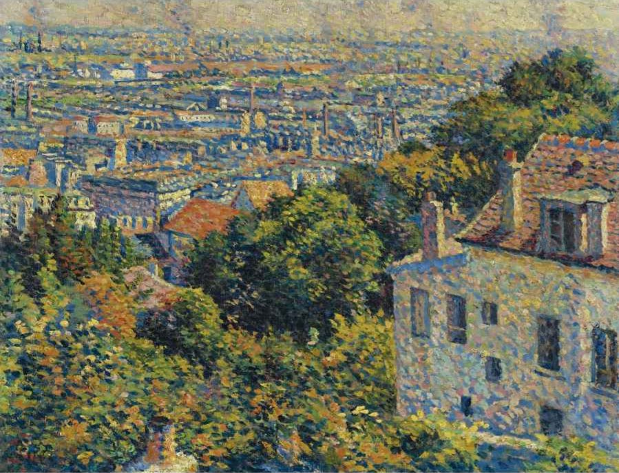 Montmartre de la rue Cortot. Vue vers Saint-Denis - Maximilien Luce - Alpha Reproduction