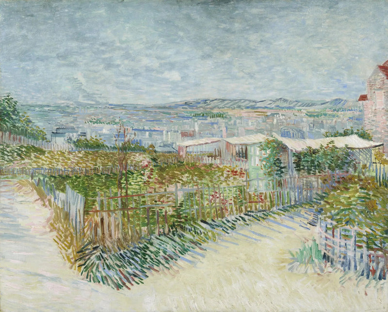 Montmartre: detrás del Moulin de la Galette - Vincent van Gogh