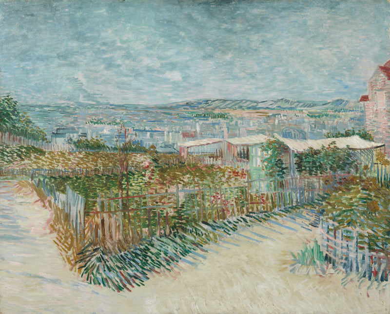 Montmartre: detrás del Moulin de la Galette - Vincent van Gogh