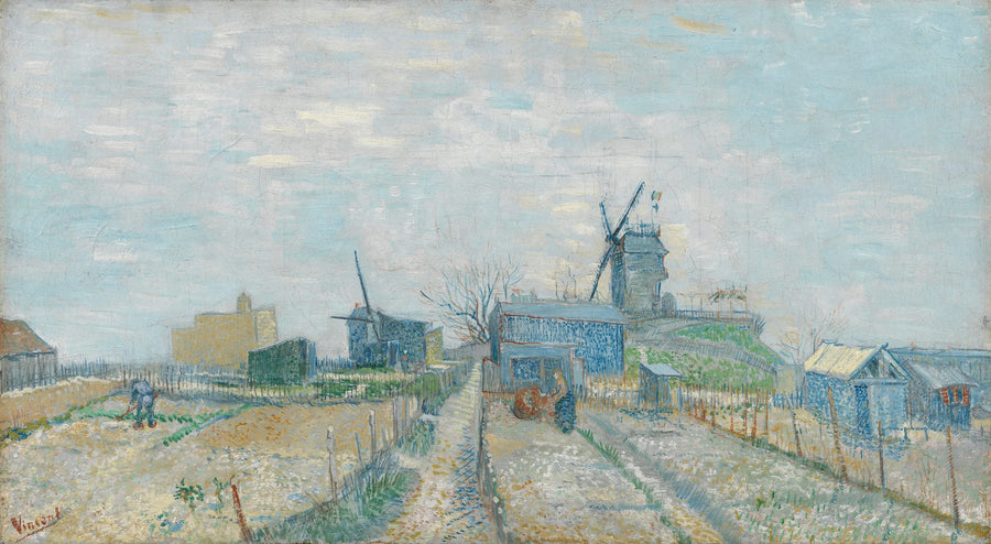 Montmartre: molinos y huertos - Vincent van Gogh