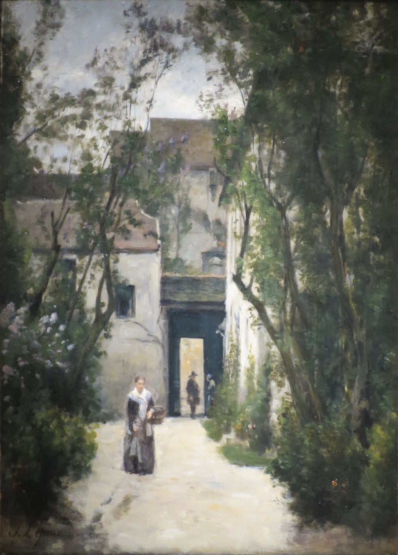 Montmartre. Un patio en la calle de la Fontenelle - Stanislas Lépine