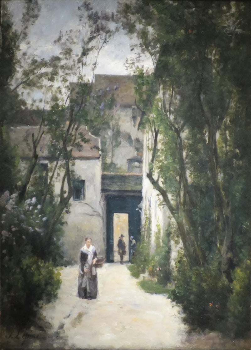 Montmartre. Un patio en la calle de la Fontenelle - Stanislas Lépine