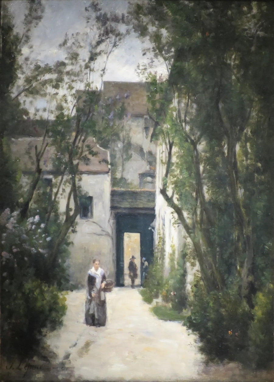 Montmartre. Un patio en la calle de la Fontenelle - Stanislas Lépine