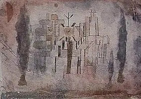 Monumento en un cementerio - Paul Klee