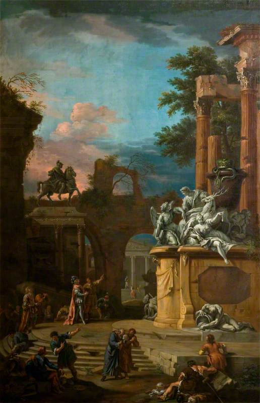 Monumento imaginario a William Cavendish (1640-1707), 1er duque de Devonshire - Sebastiano Ricci