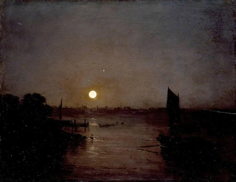 Luz de luna, un estudio en Millbank - J. M. W. Turner