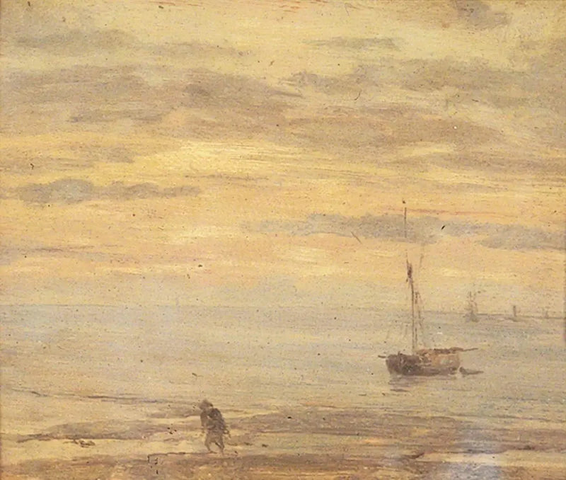 Trozo de mar, tarde - Eugène Boudin