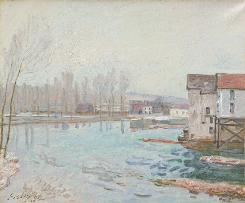 Moret en invierno - Alfred Sisley