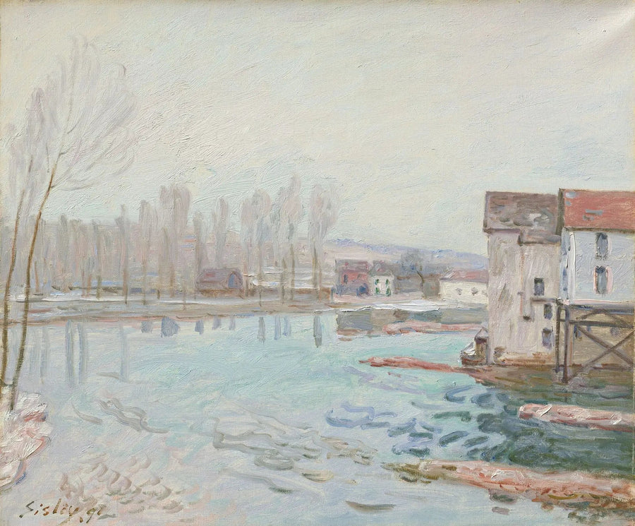 Moret en invierno - Alfred Sisley