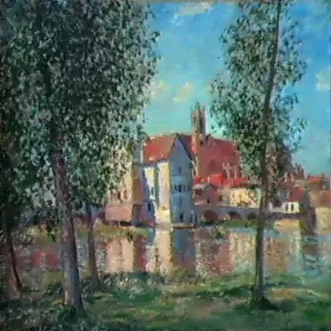Moret-sur-Loing : Sol de la mañana - Alfred Sisley
