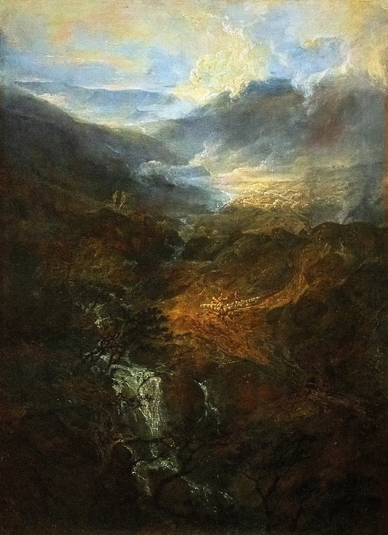 Mañana entre las colinas de Coniston, Cumberland - J. M. W. Turner