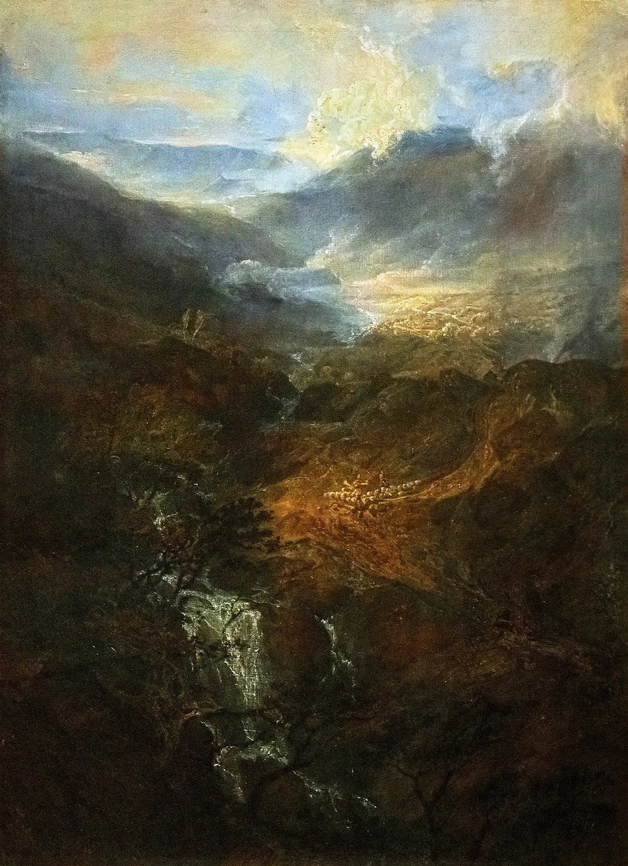 Mañana entre las colinas de Coniston, Cumberland - J. M. W. Turner