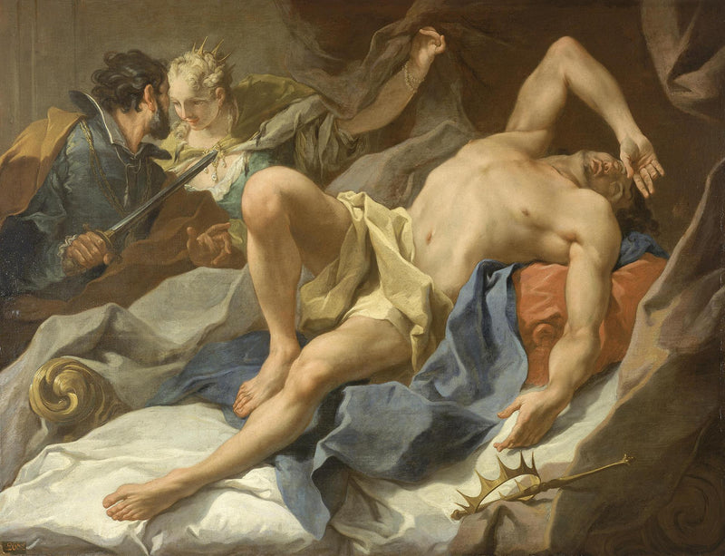 Muerte del rey Candaules - Giovanni Battista Pittoni