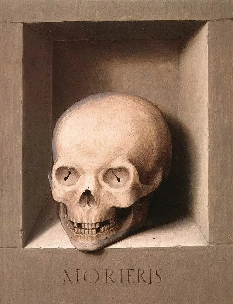 Mort; reverso de la Santa Juan - Hans Memling