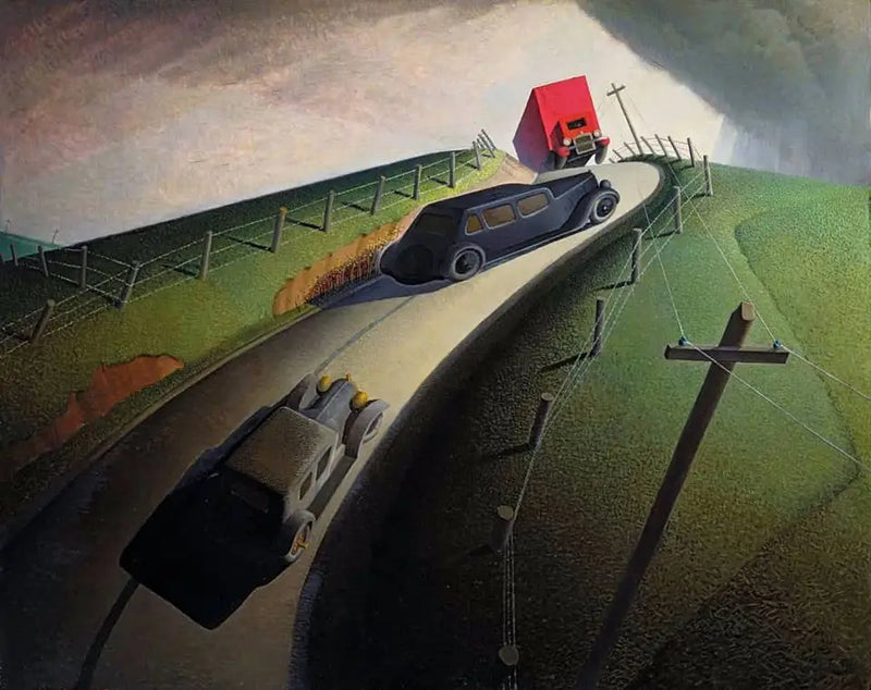 Muerte en la ruta de las crestas - Grant Wood