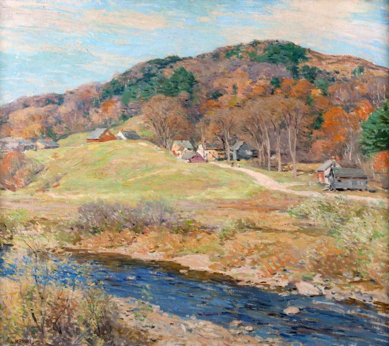 Mosaico de noviembre - Willard Metcalf