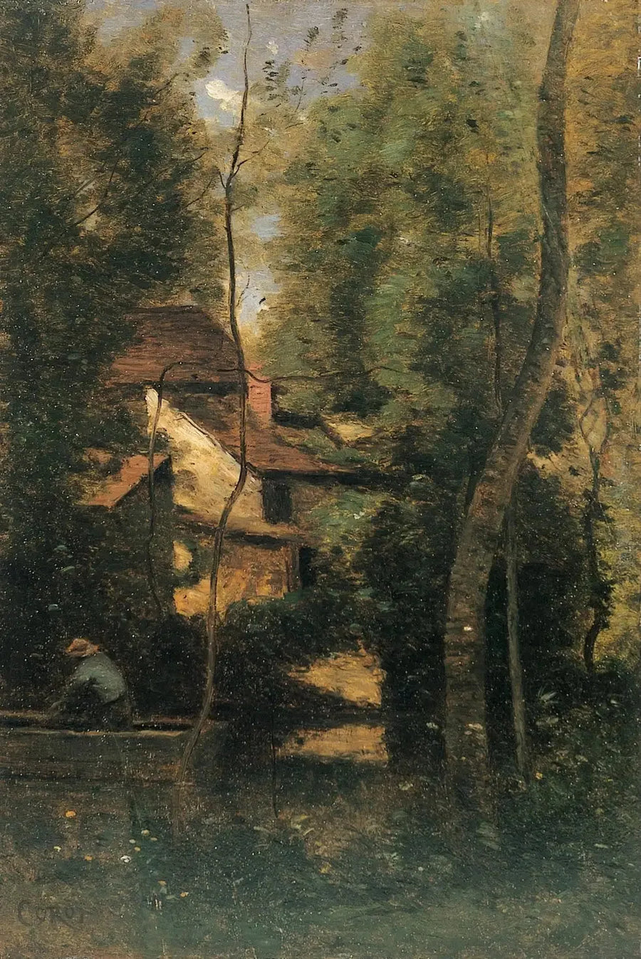 Mothois (Oise) cerca de Gournay-en-Bray - Jean-Baptiste Camille Corot