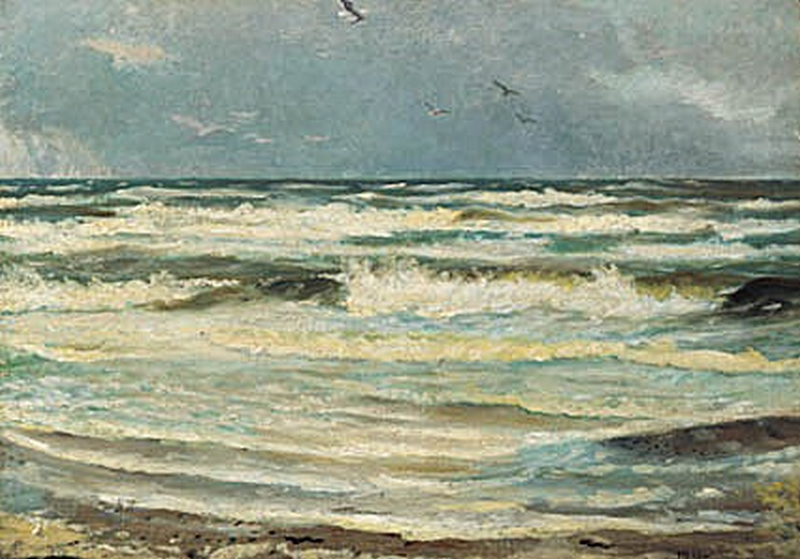 Gaviotas en Skagen Senderstrand. -Michael Peter Ancher