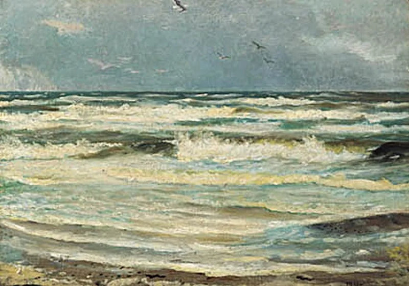 Gaviotas en Skagen Senderstrand. -Michael Peter Ancher