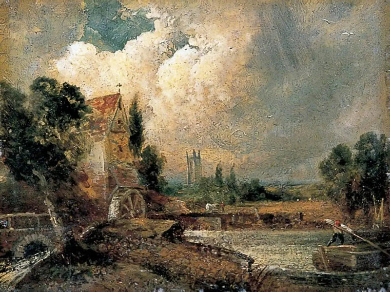 Molino de agua en Flatford, Kent - John Constable