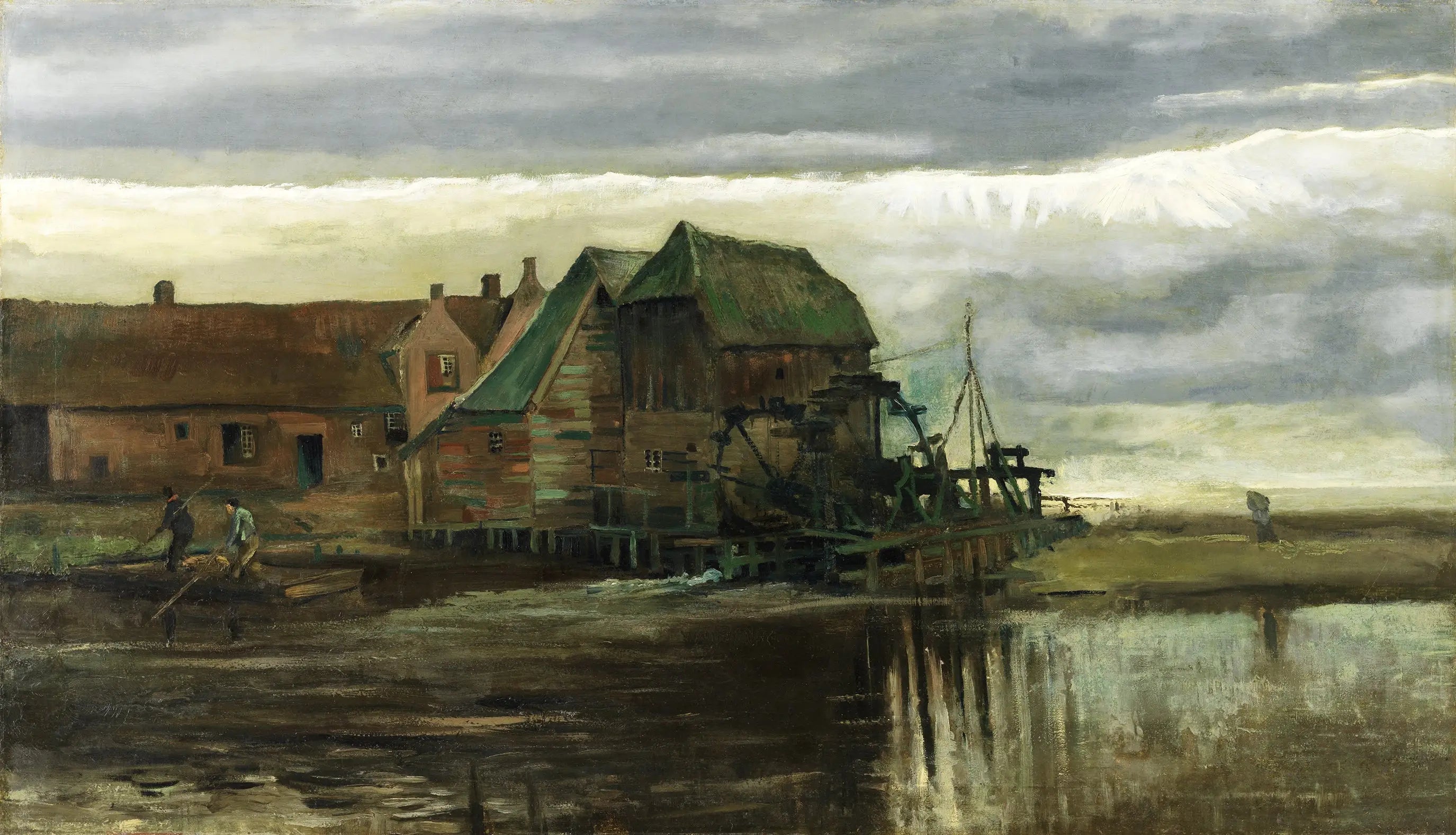 Moulin à eau à Gennep - Vincent van Gogh image 1 reproduction artisanale de tableau
