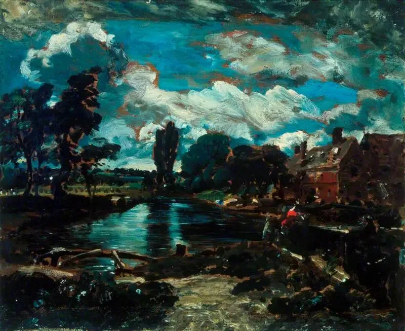 Molino de Flatford desde una esclusa en el Stour - John Constable
