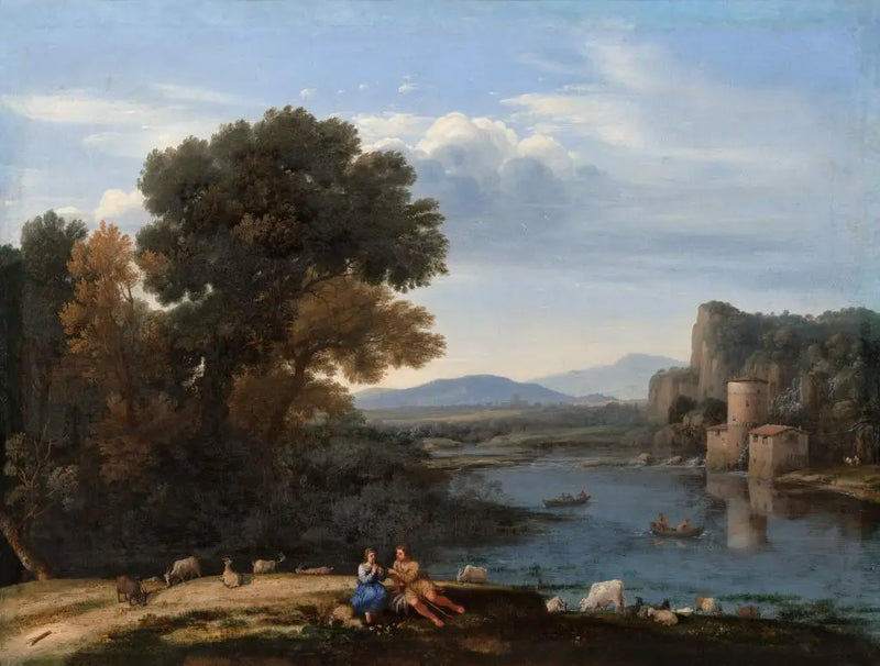 Molino sobre el Tíber - Claude Lorrain
