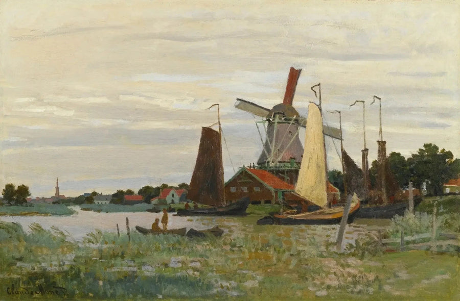 Un Molino en Zaandam - Claude Monet