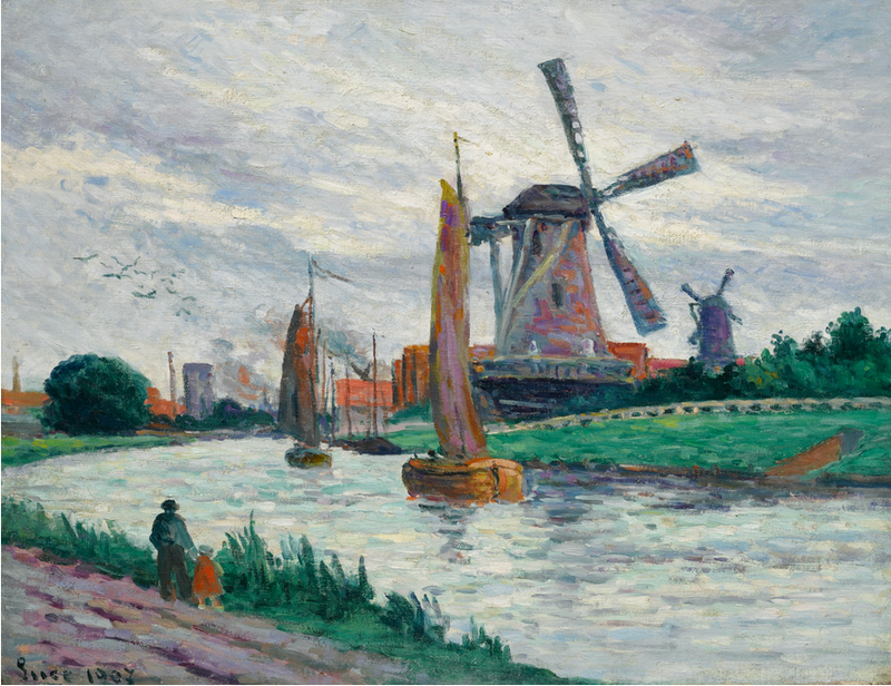 Molinos en Holanda - Maximilien Luce
