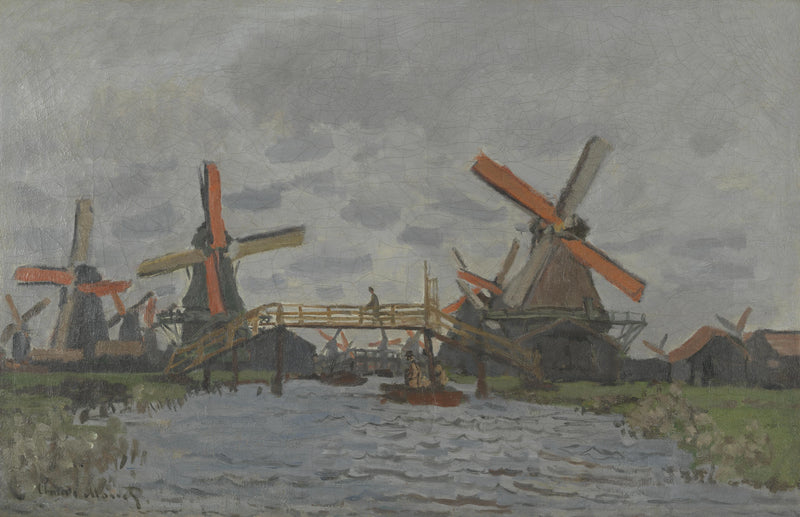 Molinos de viento cerca de Zaandam W181 - Claude Monet