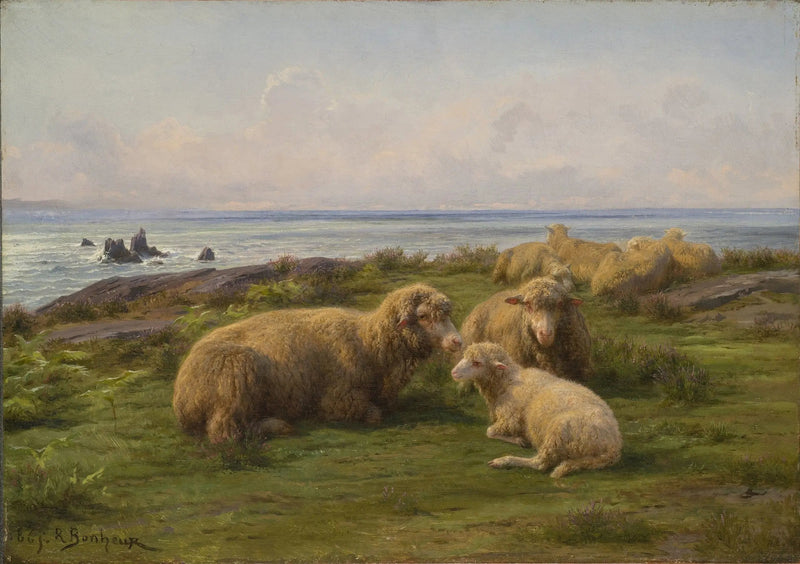 Ovejas junto al mar - Rosa Bonheur