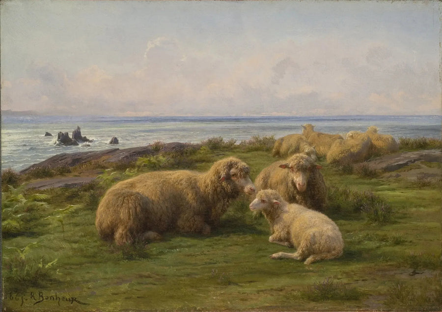 Ovejas junto al mar - Rosa Bonheur