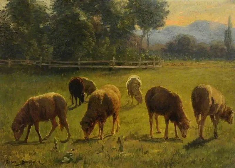Ovejas en un paisaje - Rosa Bonheur