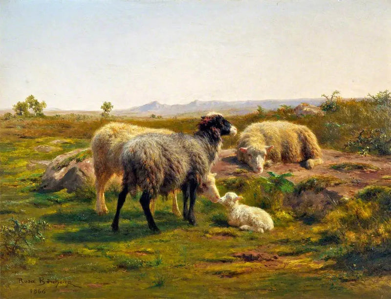 Ovejas y cordero - Rosa Bonheur