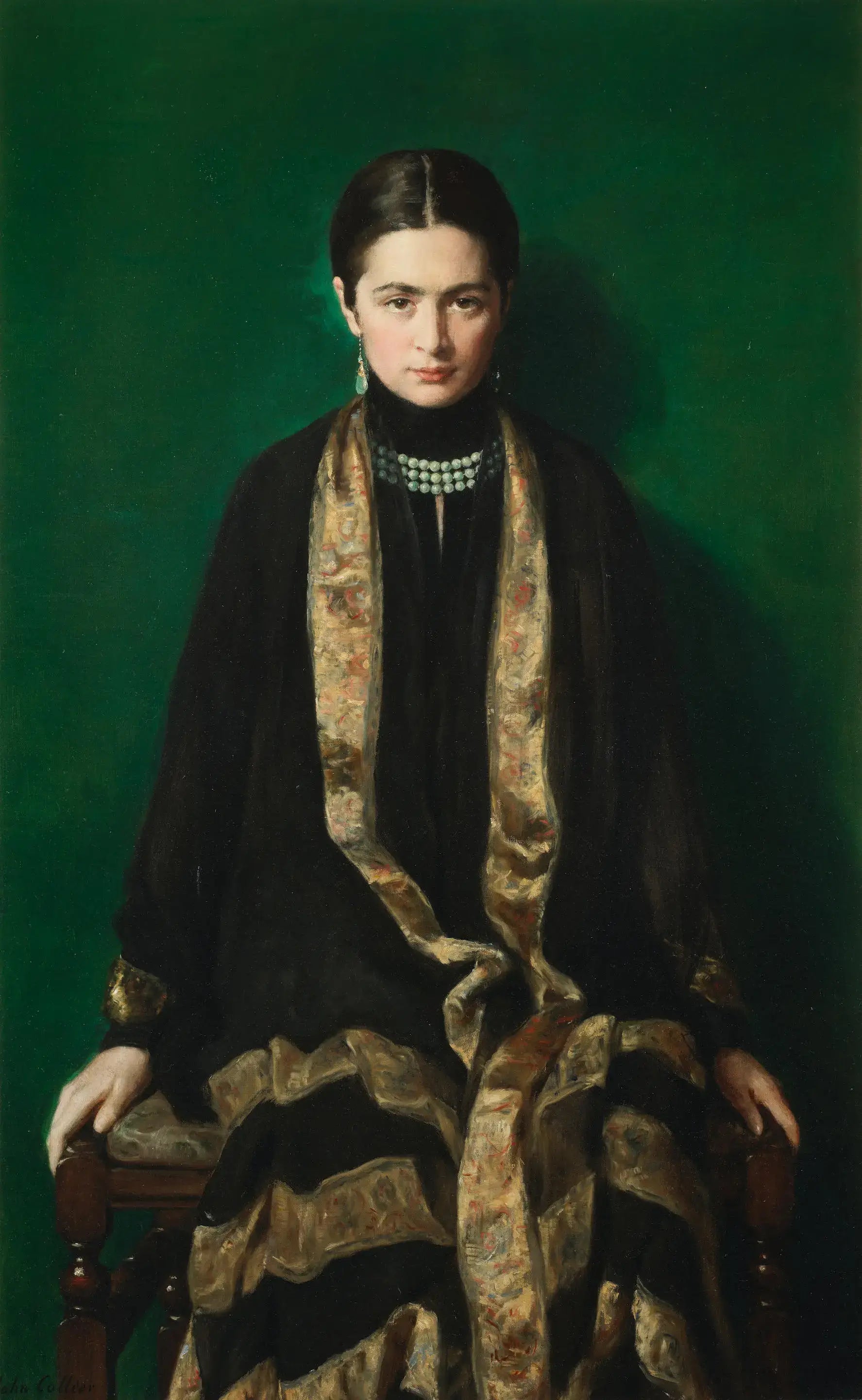 Reproduction du tableau « Mrs Dalahaye - John Collier » par Alpha Reproduction en peinture à l’huile