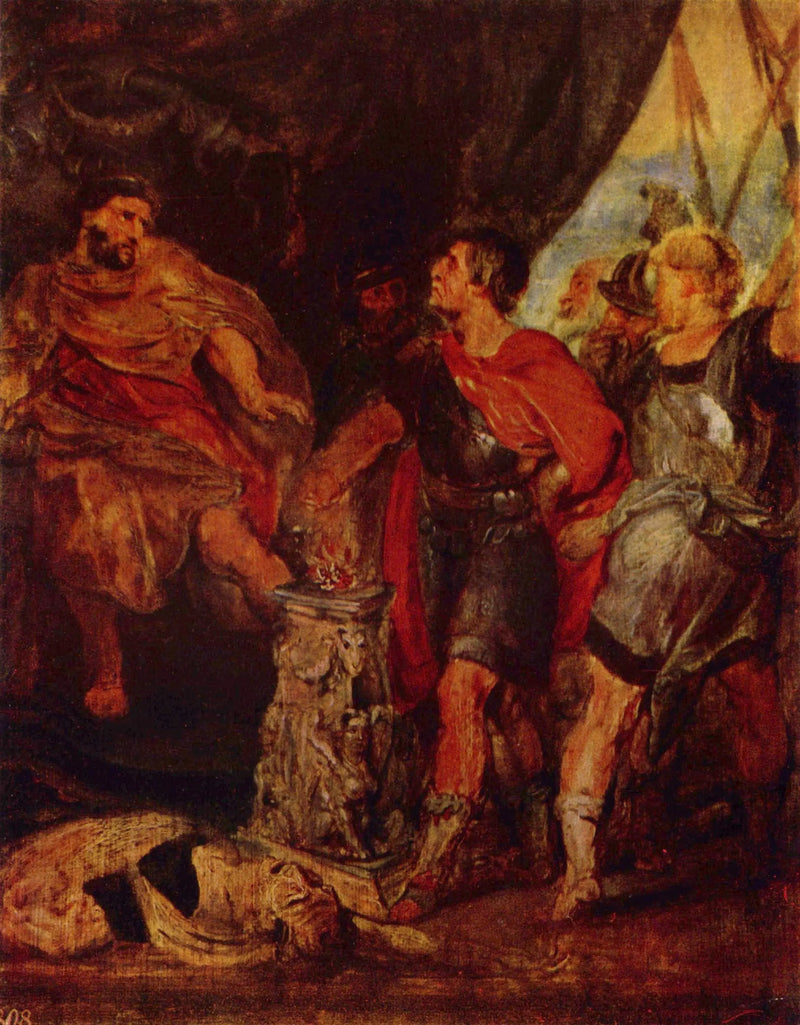 Mucio Escévola ante Lars Porsenna - Peter Paul Rubens