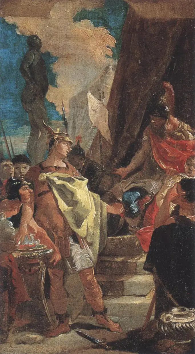 Mucio Escévola y Porsenna - Giovanni Battista Tiepolo