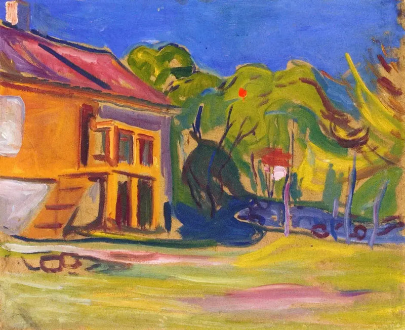 Casa en Åsgardstrand de Munch - Edvard Munch