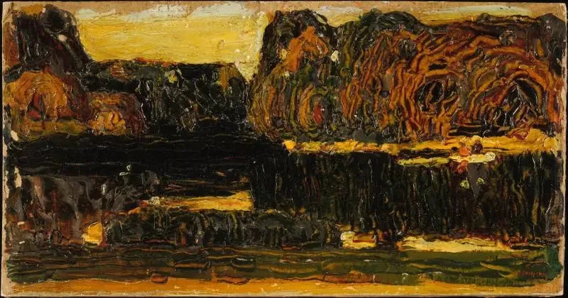 Múnich, jardín inglés (Lago y Cano) - Vassily Kandinsky