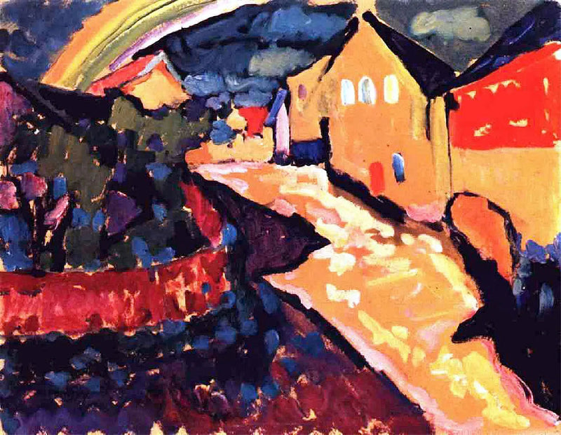 Murnau con arcoíris - Vassily Kandinsky