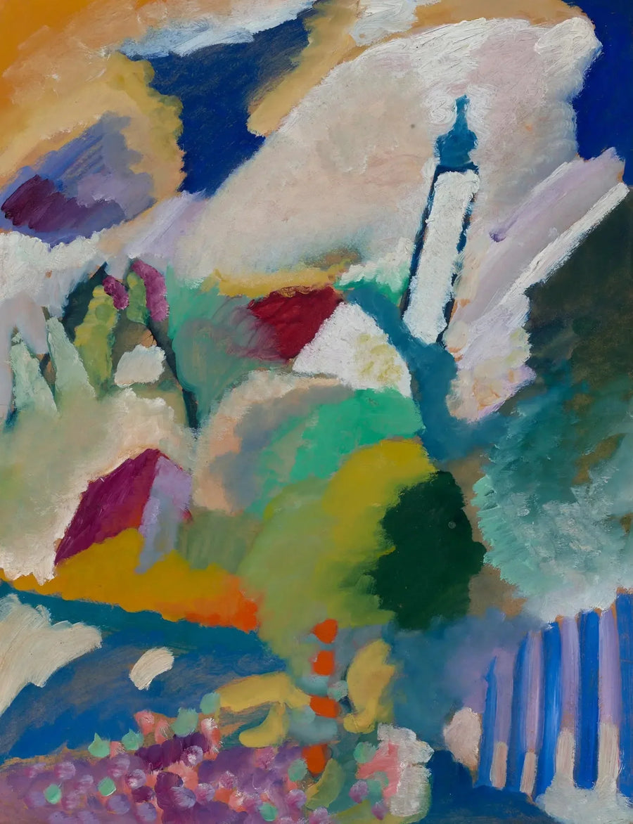 Murnau con la iglesia I - Vassily Kandinsky