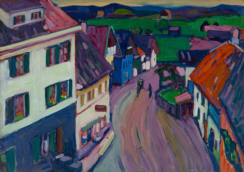 Murnau - Vista desde la ventana del Griesbräu - Vassily Kandinsky
