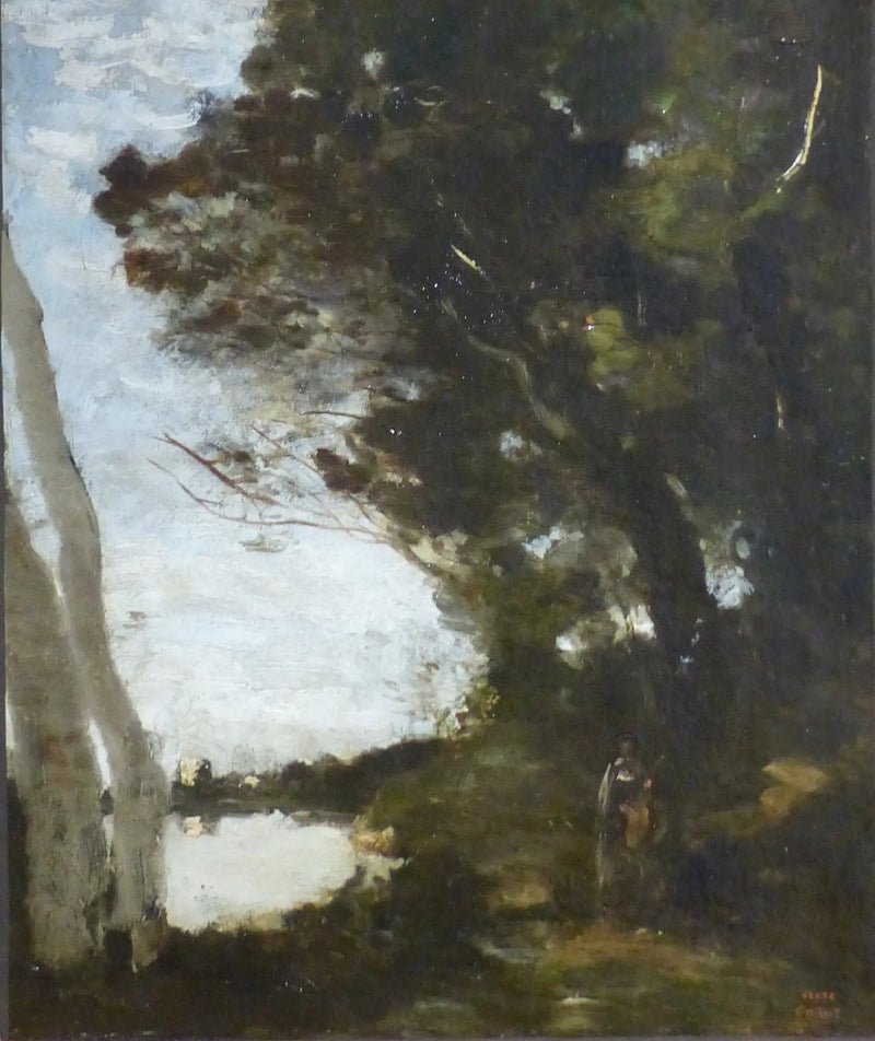 Museo en el bosque - Jean-Baptiste Camille Corot