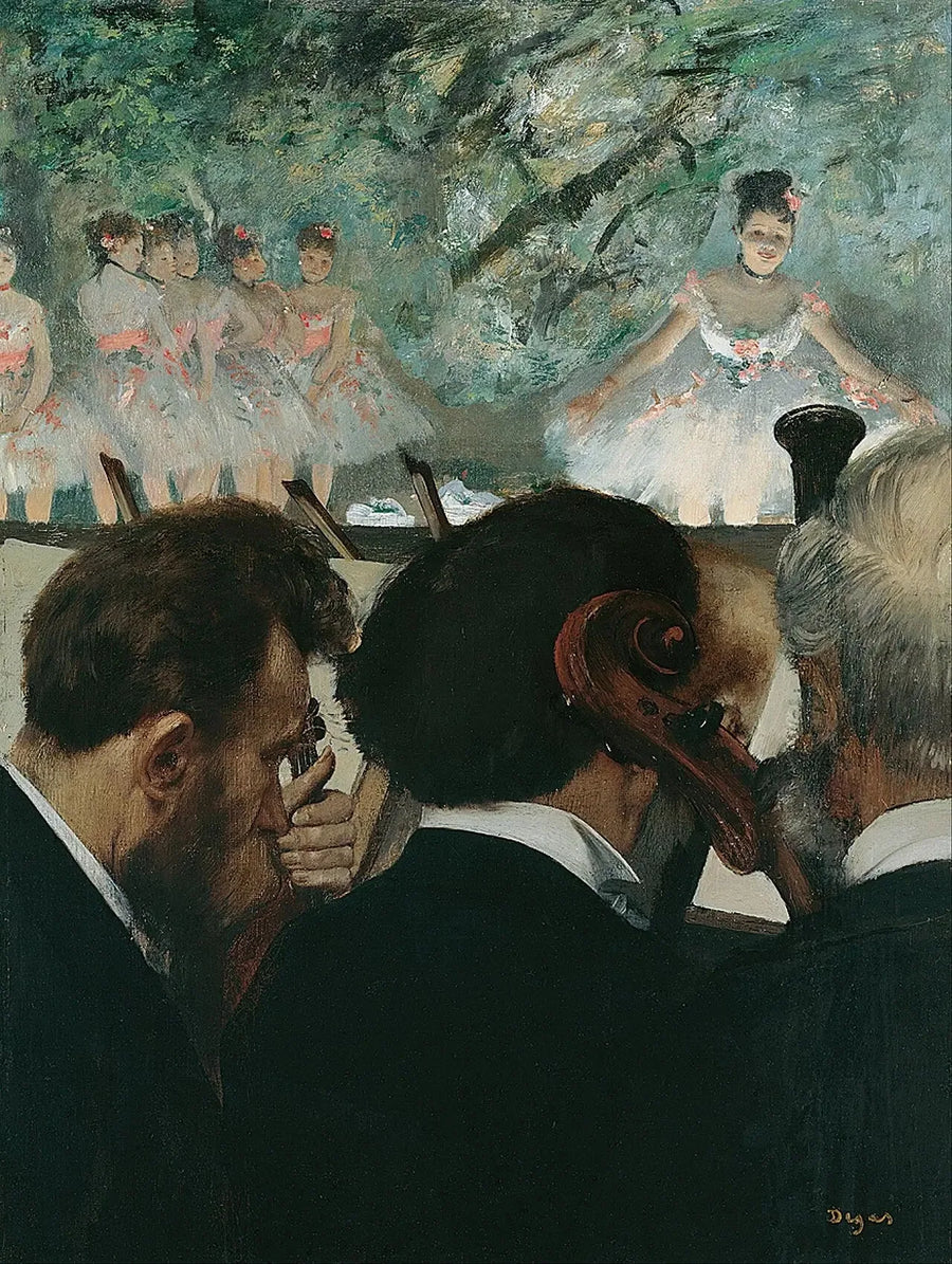 Músicos en la orquesta - Edgar Degas