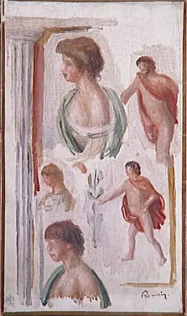 Mitología, personajes de tragedia antigua - Pierre-Auguste Renoir