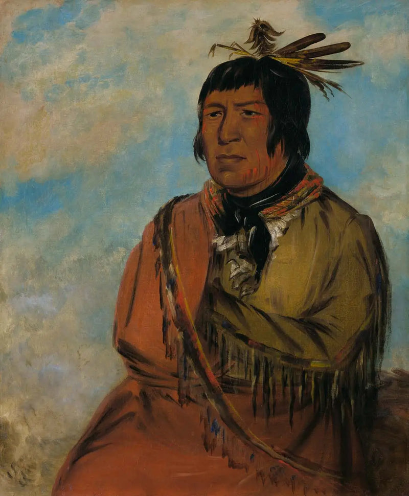 Na-pów-sa, Nuestra travesía nocturna, un jefe - George Catlin