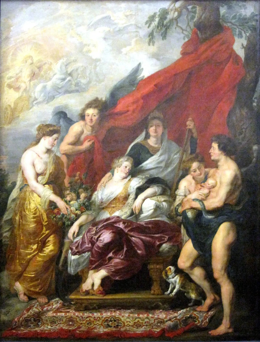 Nacimiento de Luis XIII en Fontainebleau el 27 de septiembre de 1601 - Peter Paul Rubens