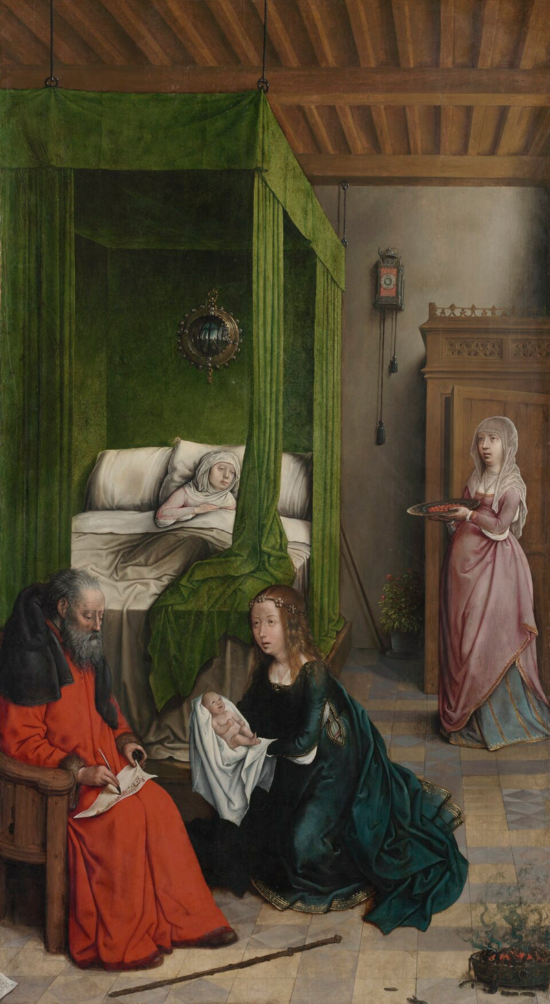 Nacimiento de San Juan Bautista - Juan de Flandes