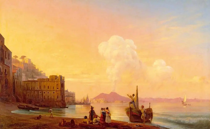 Nápoles con un poeta entre los pescadores - Iván Aïvazovski